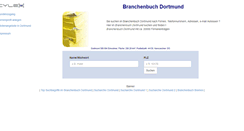 Desktop Screenshot of cylex-branchenbuch-dortmund.de